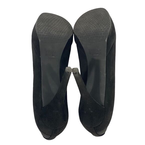 Stuart Weitzman Greatneck Heeled Ankle Bootie Womens Size 8 M Black Suede Spain - Picture 10 of 13